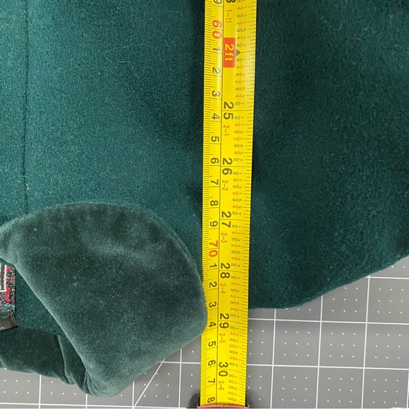 Rothschild Girl's Green Wool Pea coat 6 - Picture 7 of 9